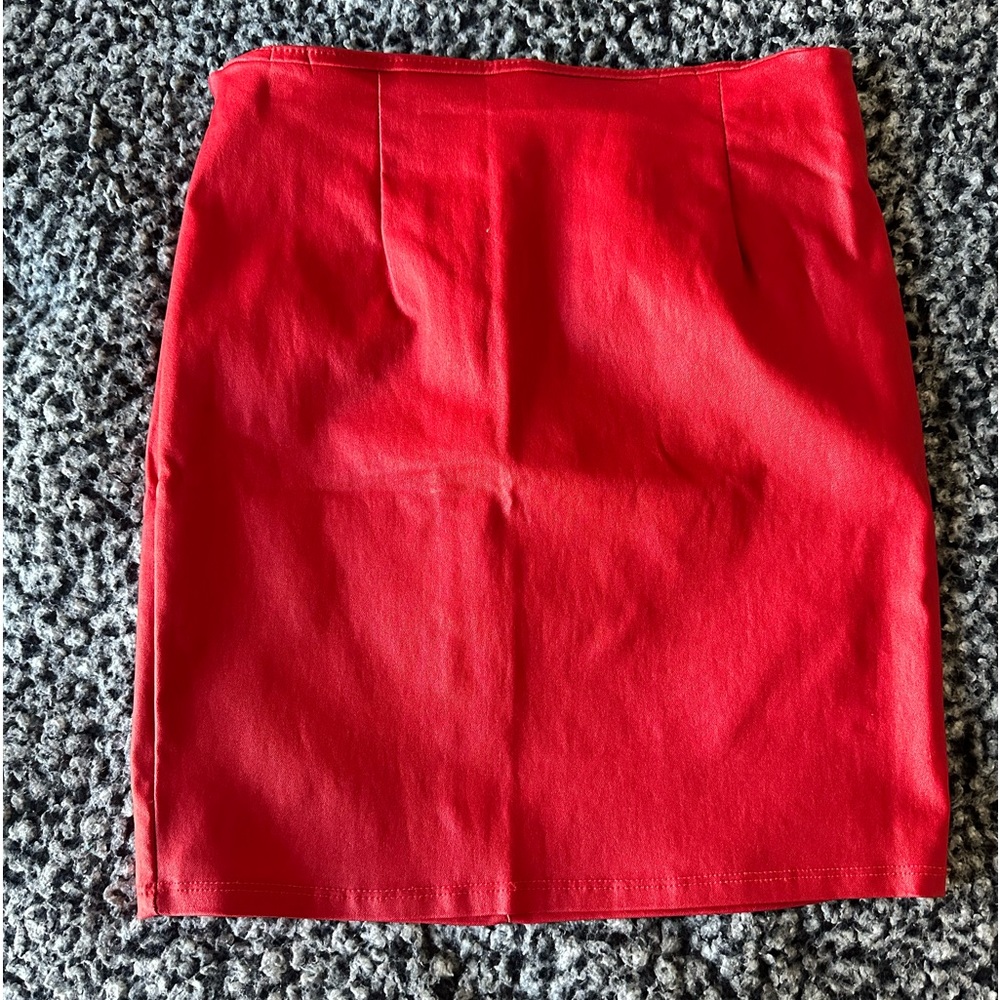 Windsor red mini skirt “ring the alarm”